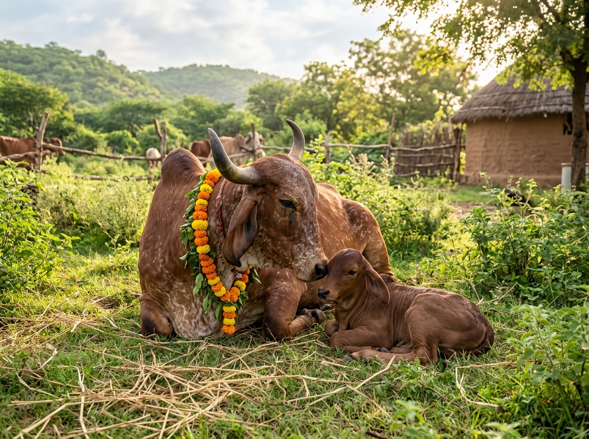 Indigenous Cow and Calf